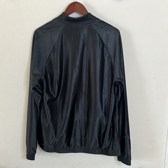 Reebok Black Gold Snap Jacket Track Basketball Sporty Mens Size Large - Picture 2 of 12